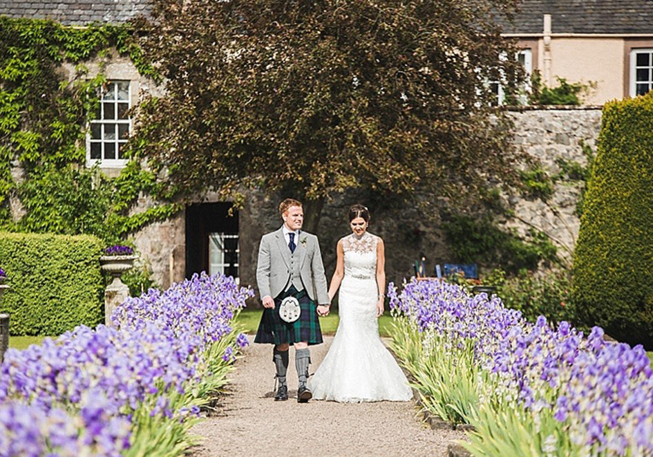 A joyous day at bright and beautiful Myres Castle in Fife