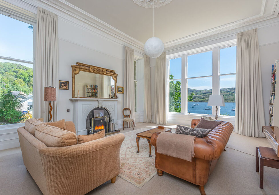 Sherbrooke House has breathtaking views over the Kyles of Bute