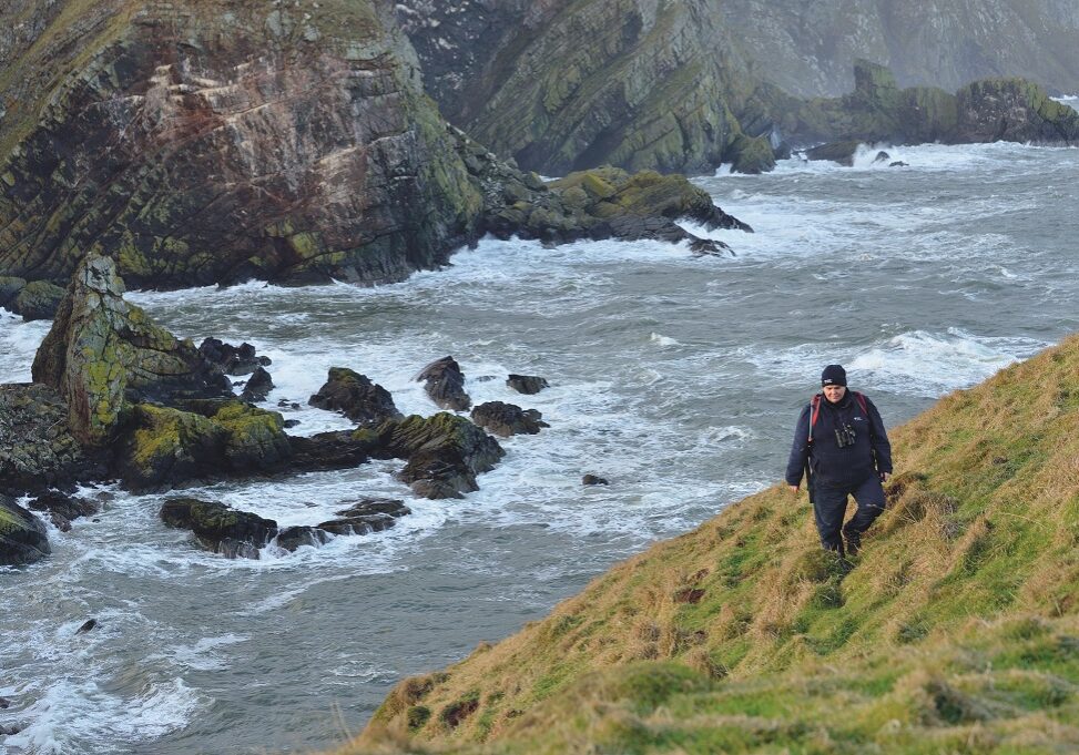 Liza Cole, Property Manager / Senior Ranger Naturalist for St Abbs Head National Nature Reserve, National Trust for Scotland, St Abbs Head, South East Scotland, November 2017