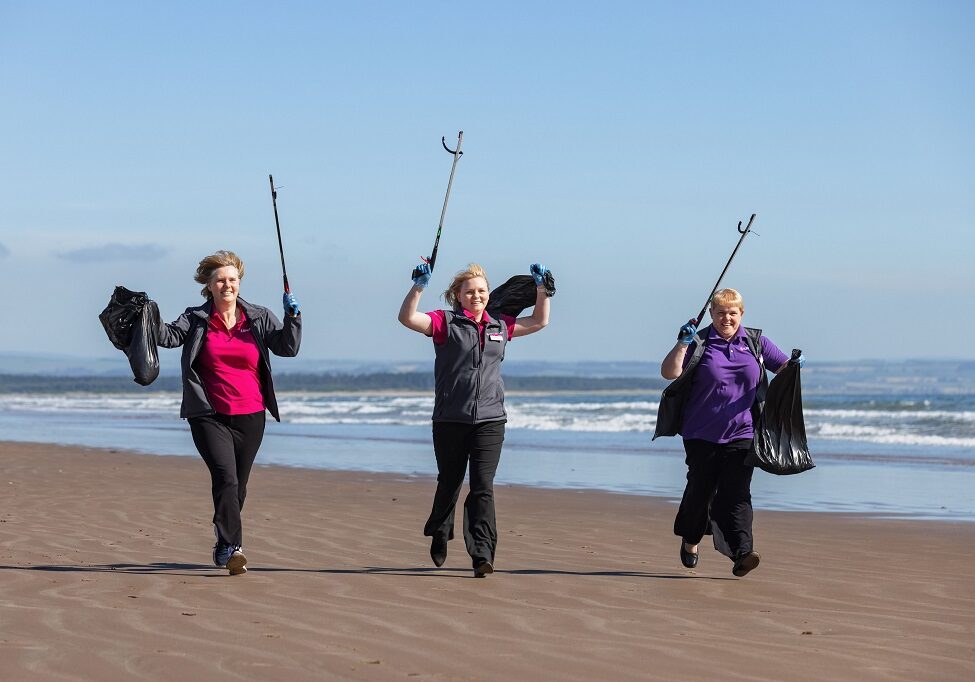 Staff of VisitScotland in St Andrews