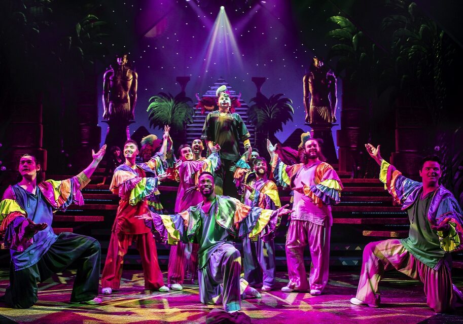 The cast of Joseph &amp; The Amazing Technicolor Dreamcoat  (Photo: Pamela Raith)