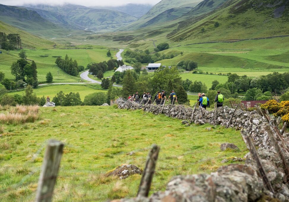 The Cateran Yomp takes place on the stunning Cateran Trail in Perthshire
