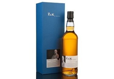 The E&K is a blend of whisky from Ardmore and Glenrothes distilleries in Scotland and from Amrut Distillery in India