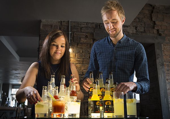 The Start Up Drinks Lab co-founders, Hannah Fisher and Craig Strachan