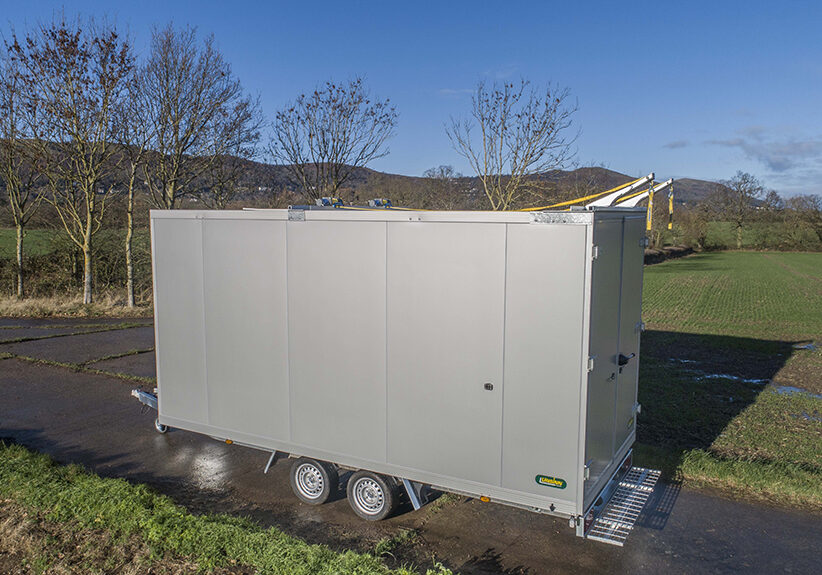 The special trailer designed for Scotttish Natural Heritage's red deer cull