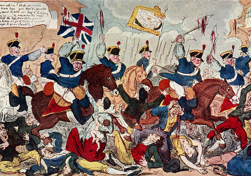 The shocking events of the Peterloo Massacre, which took place in Manchester in 1819, fuelled the anger of the Scots radicals