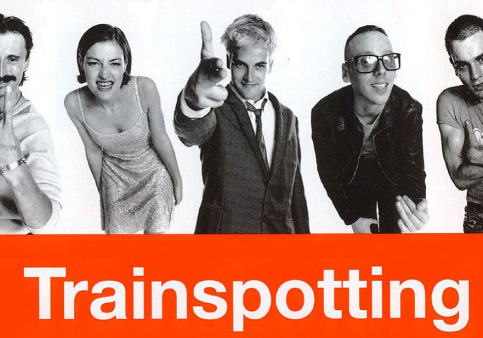 The iconic poster for Trainspotting