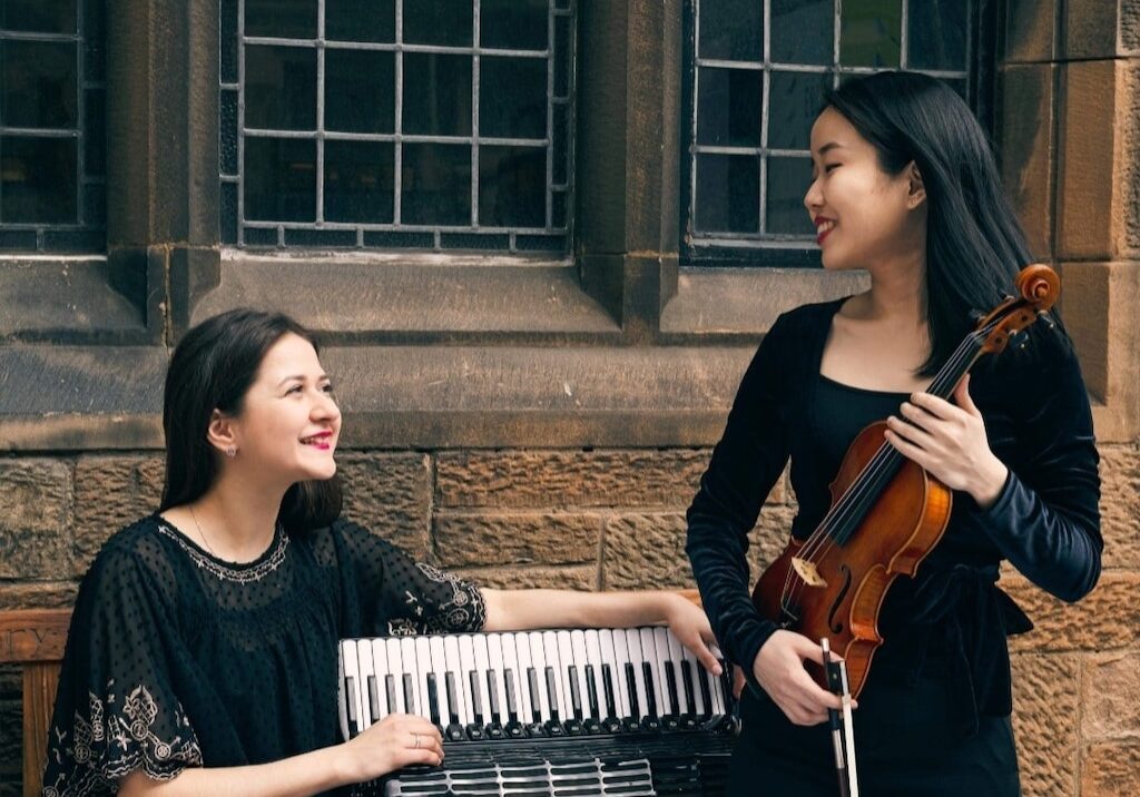 The Twogether Duo are Huixin Hu and Alena Bulatetskaya