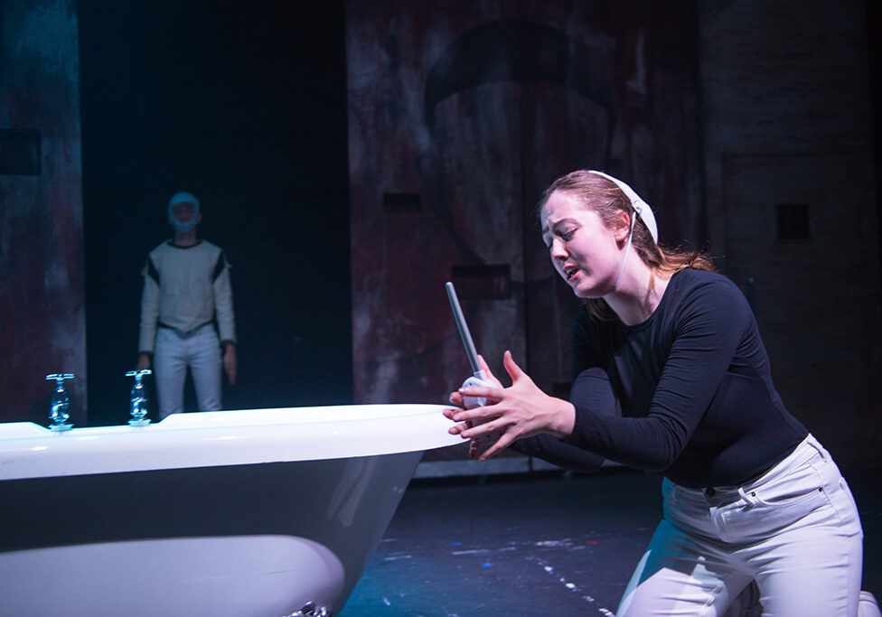 Heather Mitchell as Laura in VENT, the 2017 production by the Scottish Youth Theatre