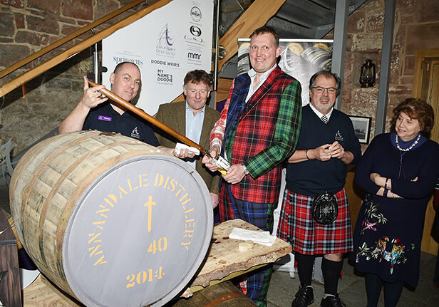 Doddie Weir at the Annandale Distillery