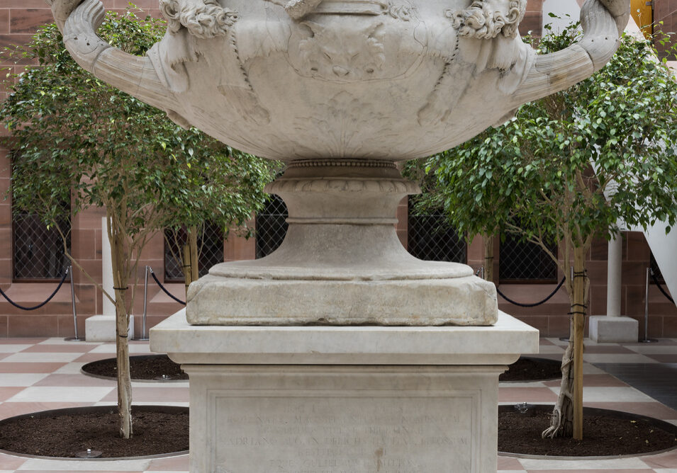 A Warwick Vase from
Italy, made in the 2nd century but reconstructed in the 18th century