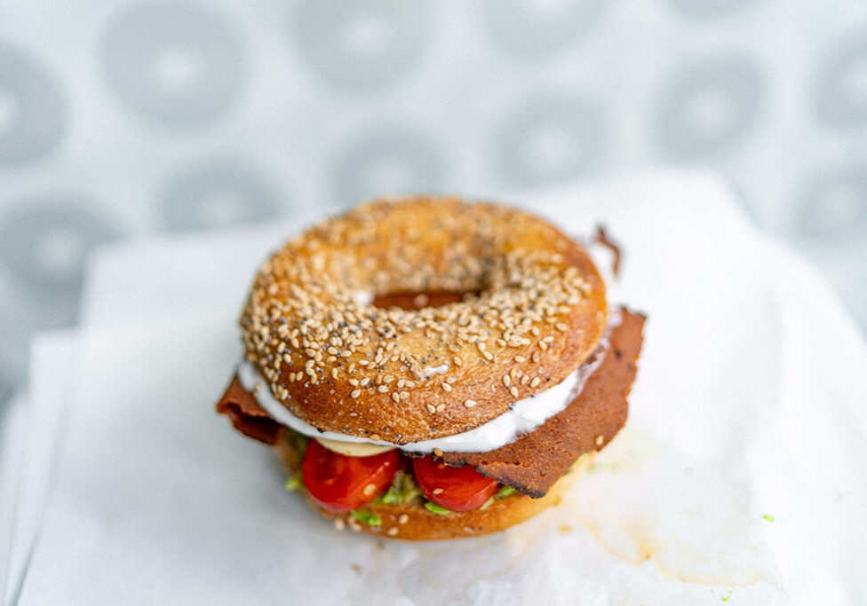 The Who's The Vegan Daddy bagel from Bross Bagels