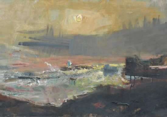 Lot 85. Joan Eardley (1921-1963), Sun on the Sea, Catterline. Estimate: £40,000 - £60,000.