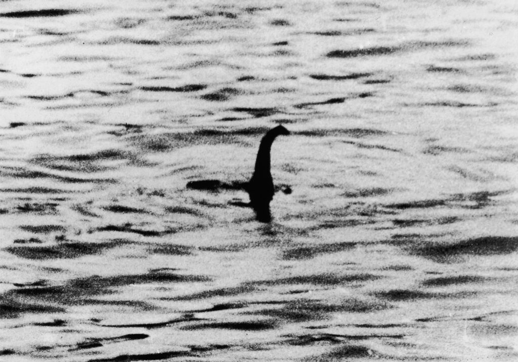 The famous picture of the Loch Ness Monster