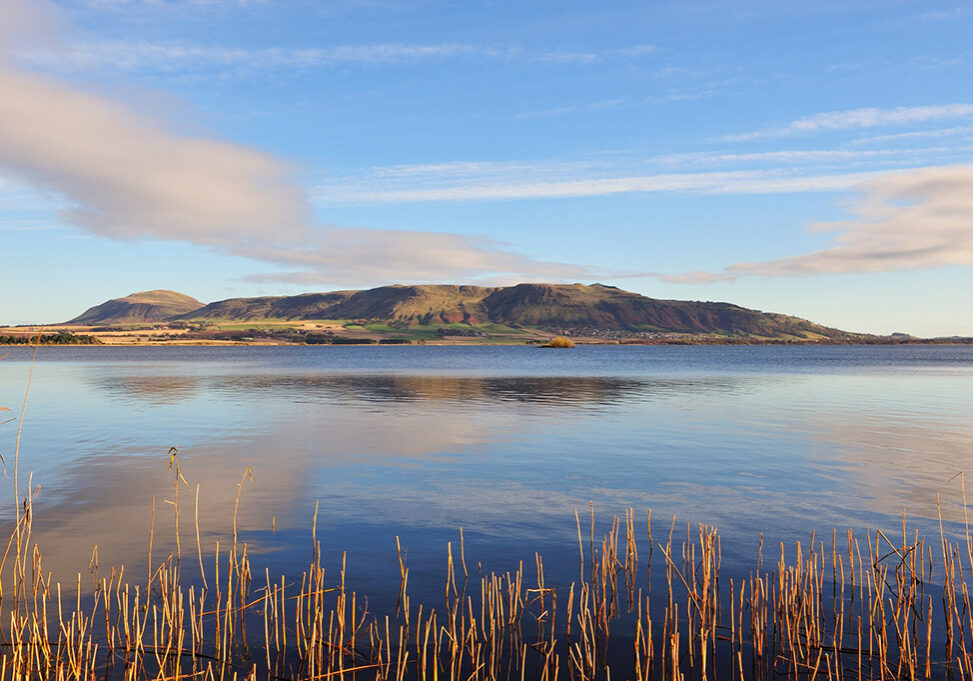 Panorama of Loch Leven and the Lomond hills from the bird hide near Kinross (Photo: Lorne Gill/Scottish Natural Heritage)