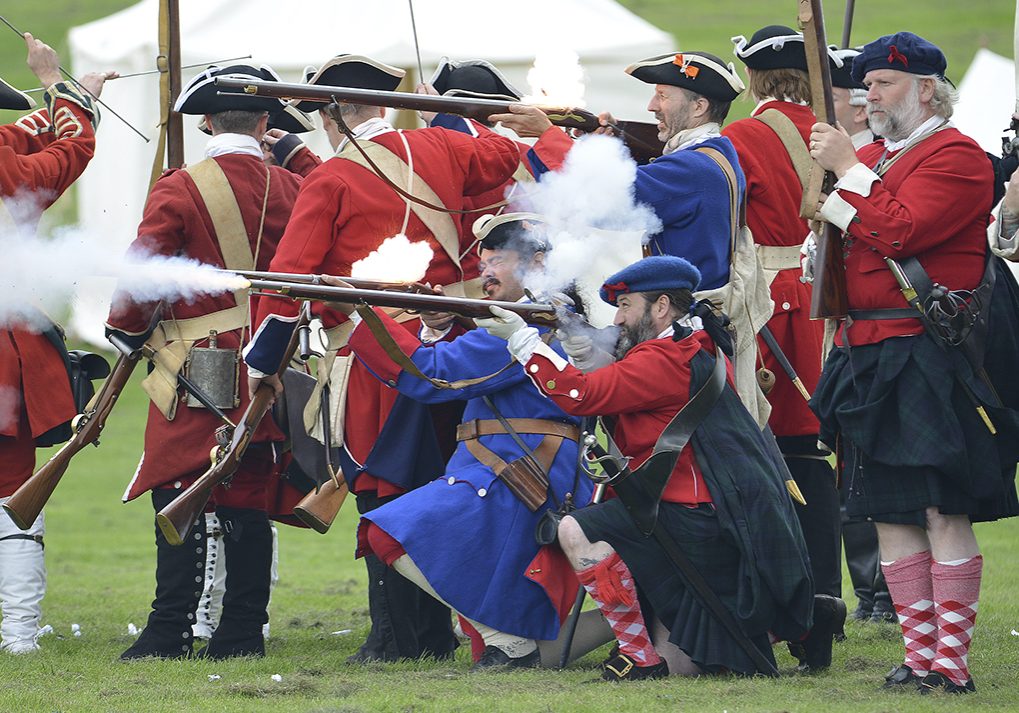 Shots fired at a reenactment of the Battle of Prestonpans (Jon Savage Photography).