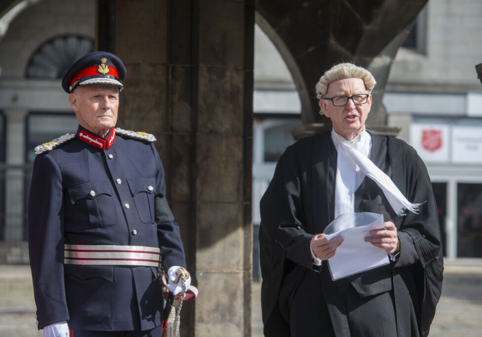 12/09/22 Aberdeen Sheriff Philip mann read out the proclamation for King Charles 3rd watched by Lortd Lieuternant Dr David cameron and Town Sergeant Steve Smith.