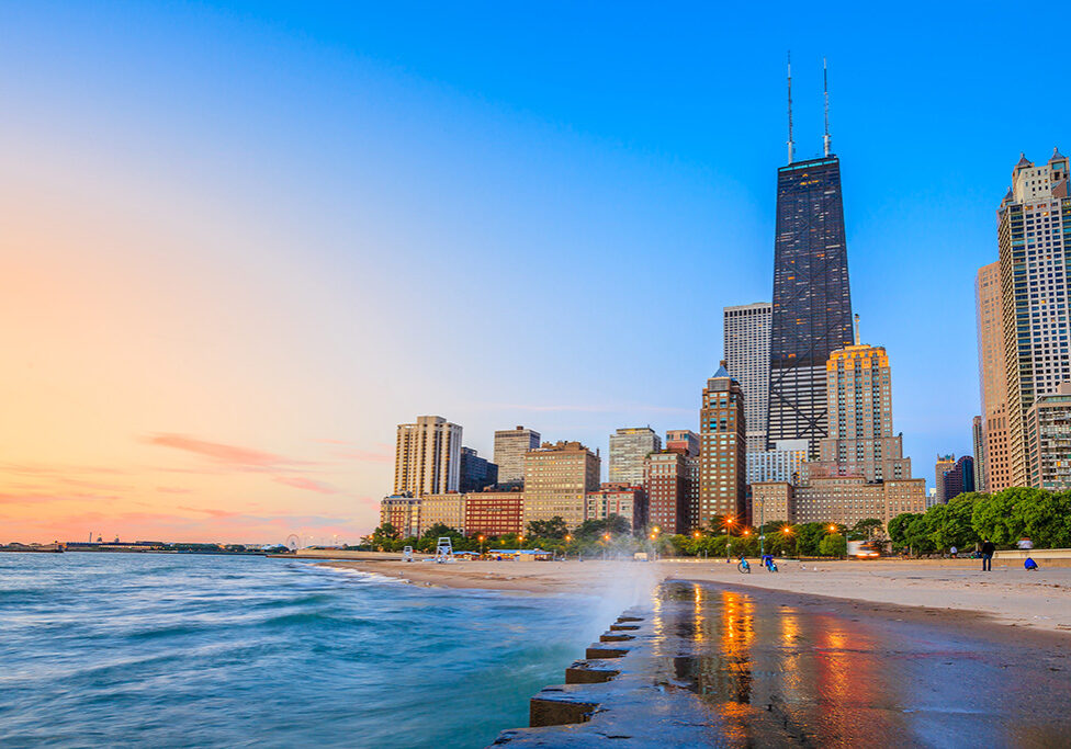 Chicago is a beautiful blend of city and beach life.