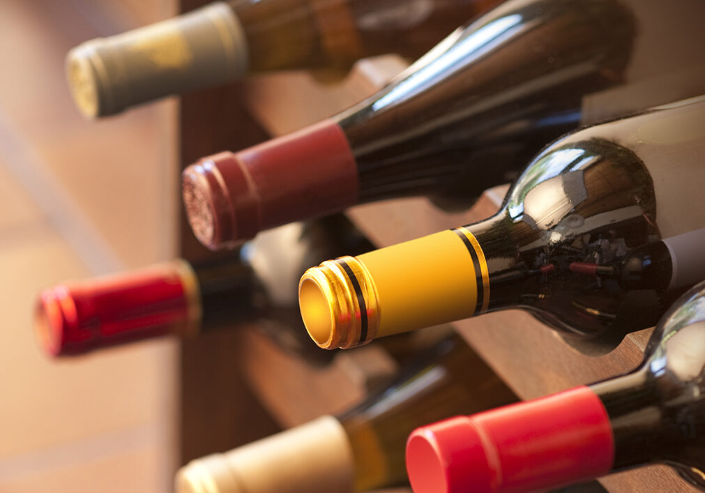 Keep your wine rack away from hot areas and store bottles on their side.
