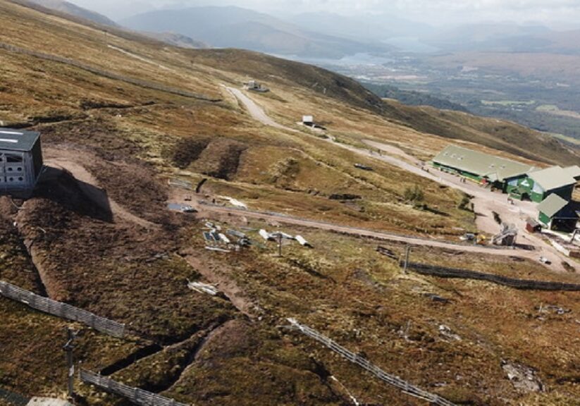 The snowmaking facilities at Nevis Range