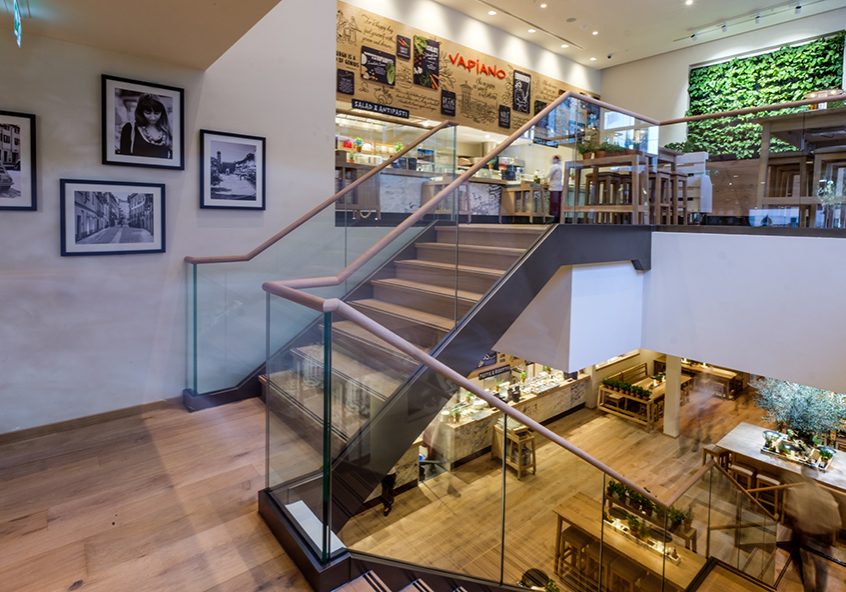 Vapiano is set over three floors in Edinburgh