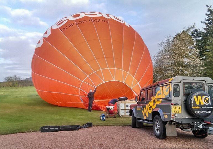 Hot air ballooning experiences with Webster Adventures 